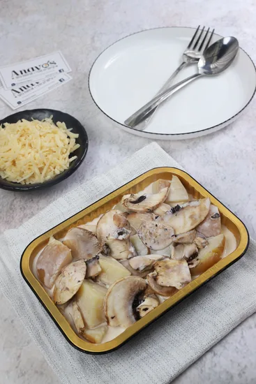 תפוח"א מוקרם ברוטב שמנת ופטריות